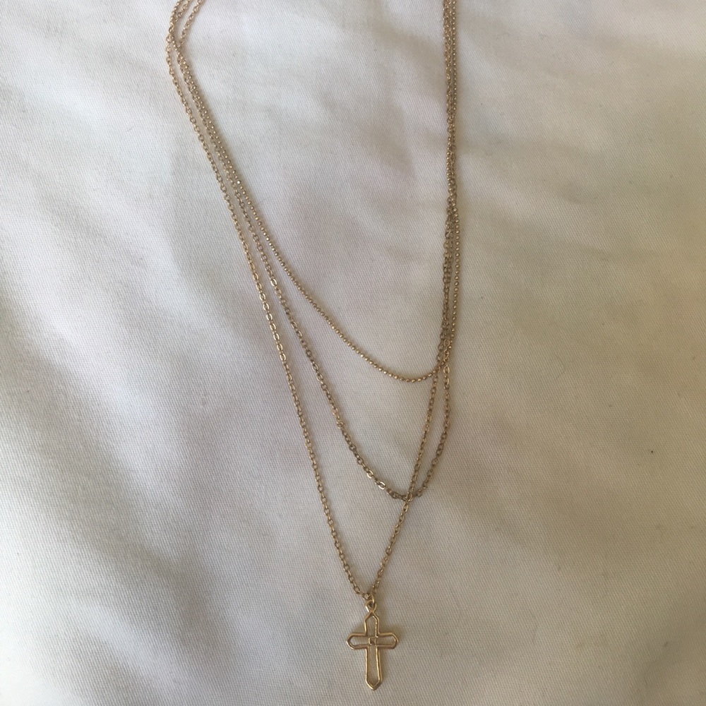 Gold layered necklace